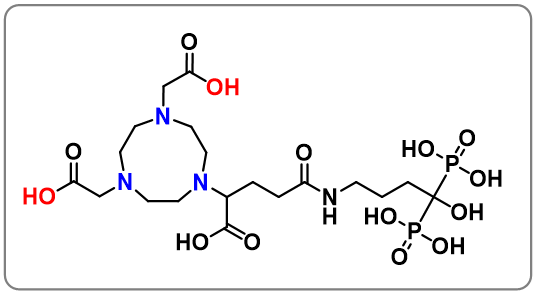 Hexahydro-α1-[3-[(4-hydroxy-4,4-diphosphonobutyl)amino]-3-oxopropyl]-1H-1,4,7-triazonine-1,4,7-triacetic acid