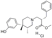 (S)-2-(((3R,4R)-4-(3-Hydroxyphenyl)-3,4-dimethylpiperidin-1-yl)methyl)-3-phenylpropanoic acid methyl ester hydrochloride