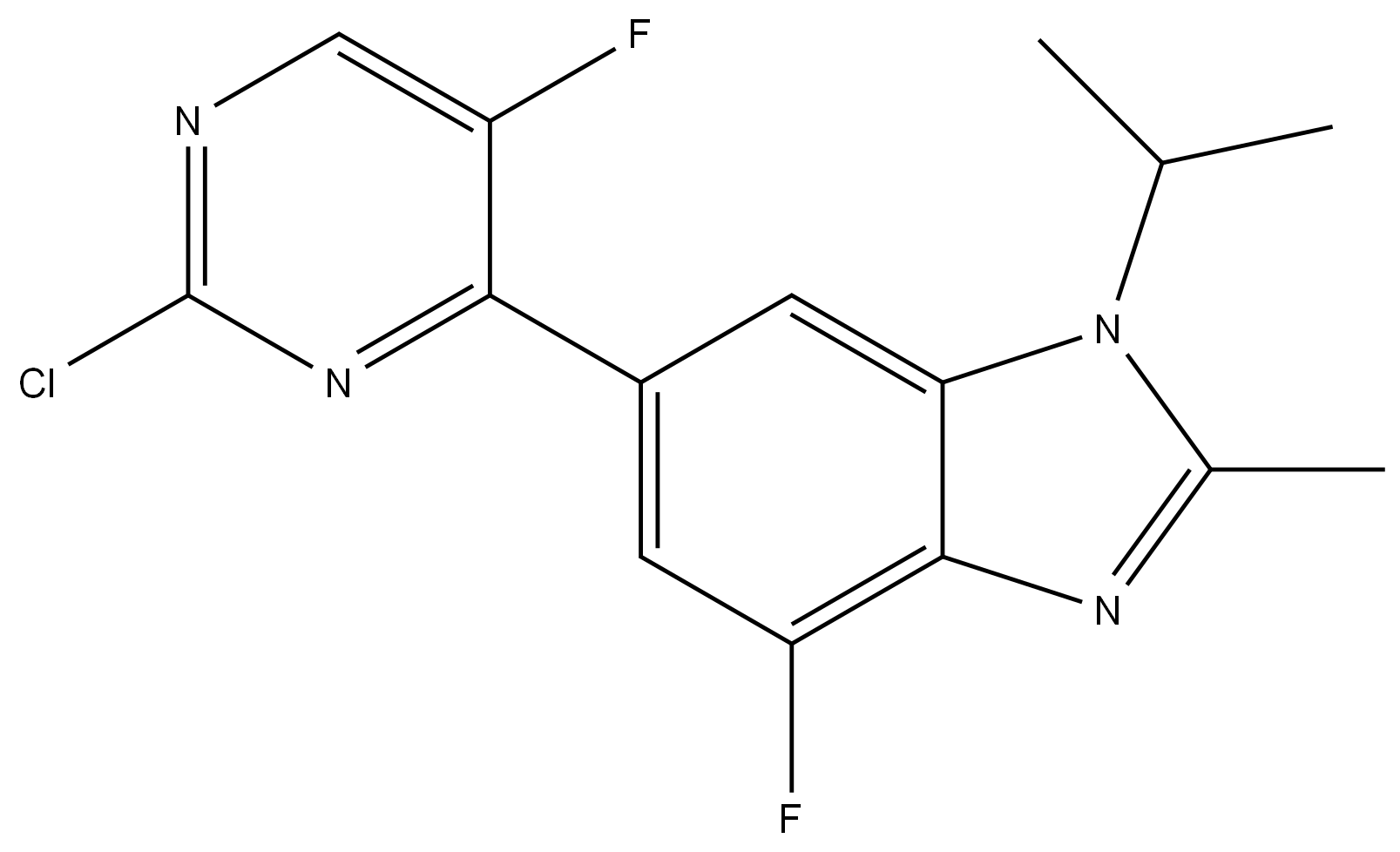 1H-BenziMidazole, 6-(2-chloro-5-fluoro-4-pyriMidinyl)-4-fluoro-2-Methyl-1-(1-Methylethyl)-