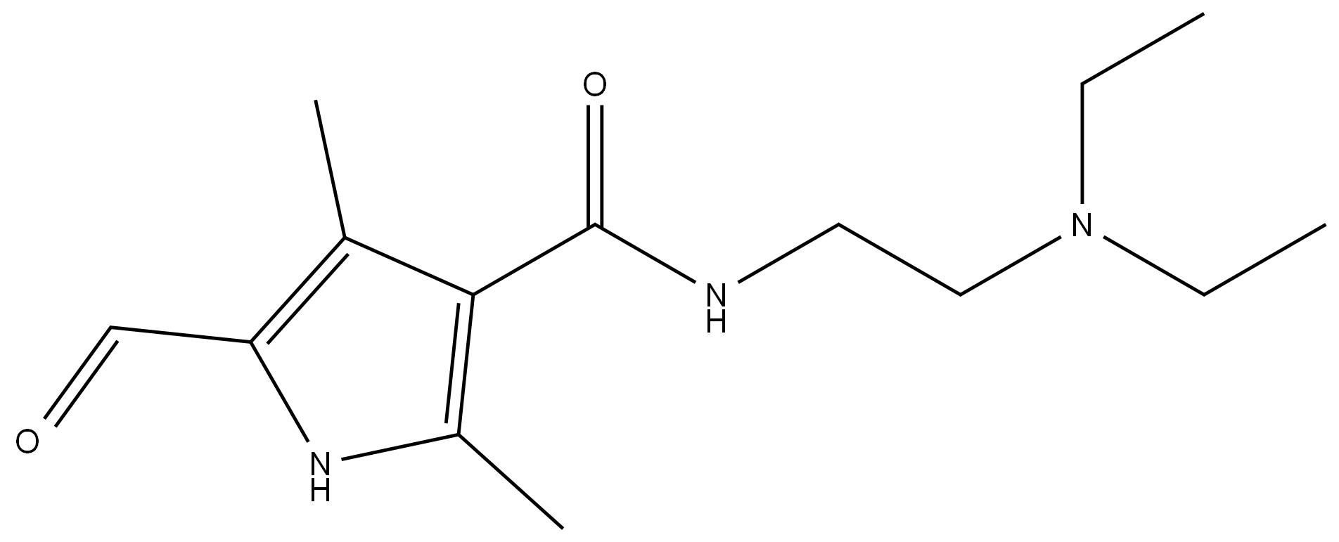 N-(2-(Diethylamino)ethyl)-5-formyl-2,4-dimethyl-1H-pyrrole-3-carboxamide