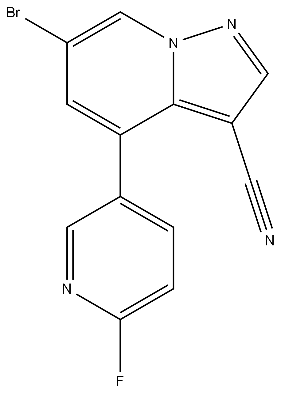 	6-Bromo-4-(6-fluoro-3-pyridinyl)-pyrazolo[1,5-a]pyridine-3-carbonitrile