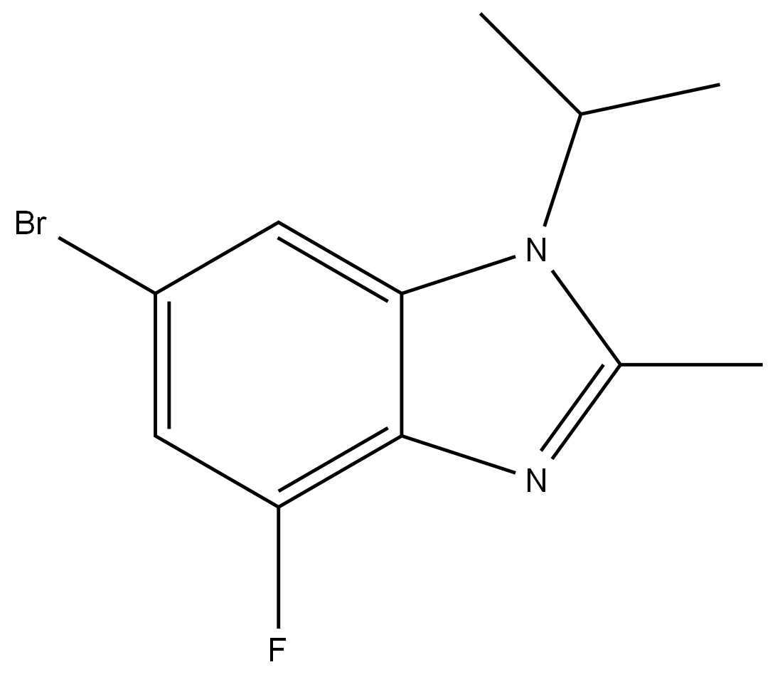 	6-Bromo-4-fluoro-1-isopropyl-2-methyl-1H-benzo[d]imidazole