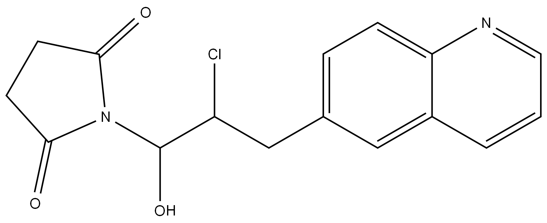 1-[2-Chloro-1-hydroxy-3-(6-quinolinyl)propyl]-2,5-pyrrolidinedione