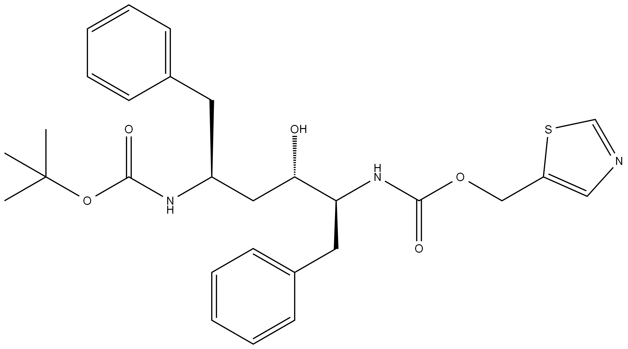 	(2S,3S,5S)-5-(tert-Butoxycarbonylamino)-2-(N-5-thiazolylmethoxycarbonyl)amino-1,6-diphenyl-3-hydroxyhexane