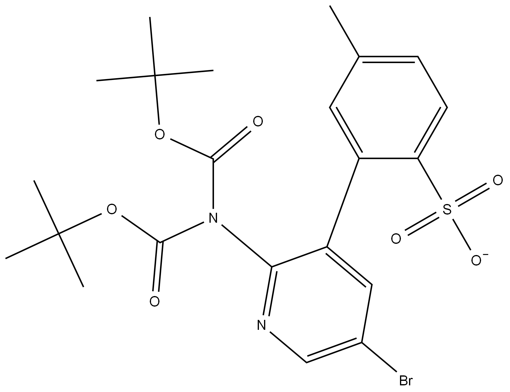 2-(bis(tert-butoxycarbonyl)amino)-5-bromopyridin-3-yl4-methylbenzenesulfonate