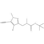 tert-butyl((4-bromo-5-cyano-1-methyl-1H-pyrazol-3-yl)methyl)(methyl)carbamate