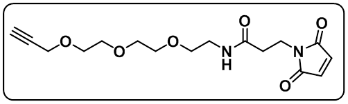 Propargyl-PEG3-amido-Maleimide