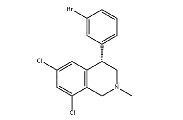 (S)- 4-(3-bromophenyl)-6,8-dichloro-1,2,3,4-tetrahydro-2-methyl-Isoquinoline