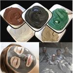 Red, black and green volcanic mud powder for mud moxibustion