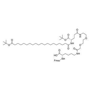 Fmoc-Lys(tBuO-Ara-Glu(AEEA)-OtBu)-OH