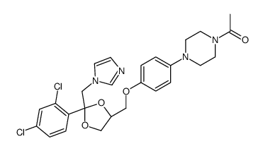 1-[4-[4-[[(2R,4R)-2-(2,4-dichlorophenyl)-2-(imidazol-1-ylmethyl)-1,3-dioxolan-4-yl]methoxy]phenyl]piperazin-1-yl]ethanone