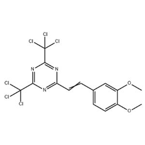 2-(3,4-Dimethoxystyryl)-4,6-bis(trichloromethyl)-1,3,5-triazine