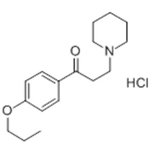 Propiophenone, 3-piperidino-4'-propoxy-, hydrochloride