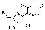 CAS # 1445-07-4, Pseudouridine, 5-beta-D-ribofuranosyl-2,4(1H,3H)-Pyrimidinedione, NSC 162405