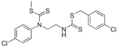 1-[(4-chlorophenyl)methylsulfanyl]-N-[2-[(4-chlorophenyl)methylsulfany lcarbothioylamino]ethyl]methanethioamide