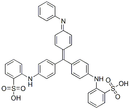 [[4-[[4-(phenylimino)-2,5-cyclohexadien-1-ylidene][4-[(sulphophenyl)amino]phenyl]methyl]phenyl]amino]benzenesulphonic acid