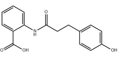 2-(3-(4-hydroxyphenyl)propanamido)benzoic acid