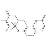 2-Methyl-2-butenoic acid 9,10-dihydro-8,8-dimethyl-2-oxo-2H,8H-benzo[1,2-b:3,4-b']dipyran-9-yl ester