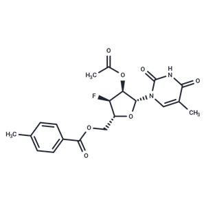 2’-O-Acetyl-5’-O-(p-toluoyl)-3’-deoxy-3’-fluoro-5-methyluridine