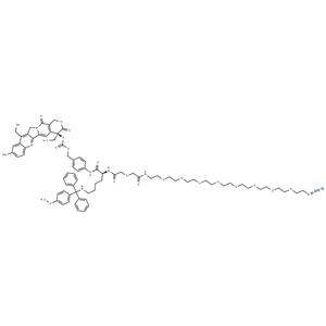 SN38-PAB-Lys(MMT)-oxydiacetamide-PEG8-N3