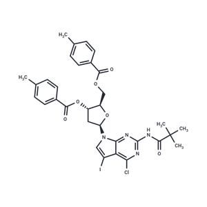 2-Amino-4-chloro-5-iodo-N2-pivaloyl-7-[2-deoxy-3,5-di-O- (4-methylbenzoyl)-b-D-ribofuanosyl]-7H-pyrrolo[2,3-d]pyrimidine