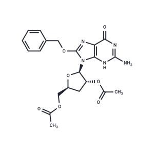 2’,3’-Di-O-acetyl-8-benzyloxy-3’-deoxy ? guanosine