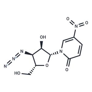 3’-Azido-3’-deoxy-5-nitro-4-deoxyuridine