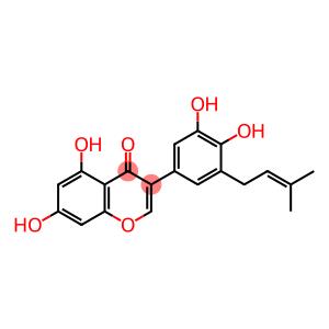 5'-(3-Methyl-2-butenyl)-3',4',5,7-tetrahydroxyisoflavone