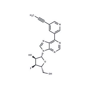 9-(3-Deoxy-3-fluoro-β-D-ribofuranosyl)-6-[5-(propyn-1-yl)pyridin-3-yl]purine