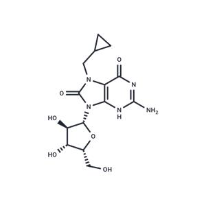 7-Cyclopropylmethyl-7,8-dihydro-8-oxo-9-(b-D-xylofuranosyl) ? guanine