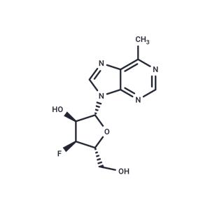 9-(3-Deoxy-3-fluoro-β-D-ribofuranosyl)-6-methyl-9H-purine