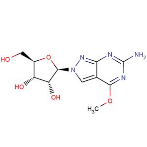 6-Amino-4-methoxy-2-(b-D-ribofuranosyl)-2H-pyrazolo[3,4-d]pyrimidine