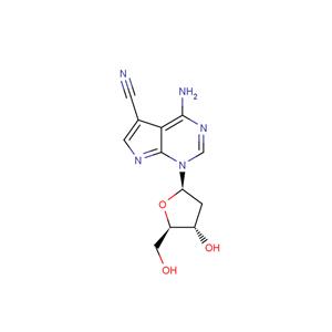 4-Amino-5-cyano-1- (2-deoxy-β-D-ribofuranosyl)-7H-pyrrolo[2,3-d] pyrimidine