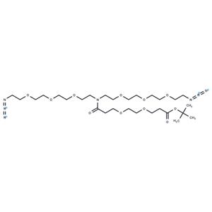 N-(Boc-PEG2)-N-bis(PEG3-azide)