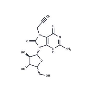 7-Propargyl-7,8-dihydro-8-oxo-9-(beta-D-xylofuranosyl)guanine