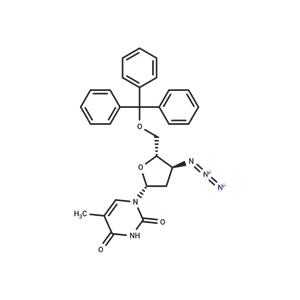 3’-Azido-5’-O-trityl-2’,3’-dideoxy-5-methyluridine