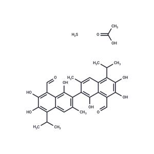 (S)-Gossypol (acetic acid)