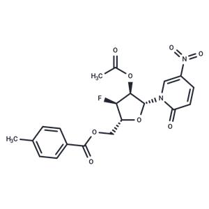 1-(2-O-Acetyl-5-O-(p-toluoyl)-3-deoxy-3-fluoro-b-D-ribofuranosyl)-5-nitropyridine-2(1H)-one