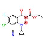 ethyl 7-chloro-8-cyano-1-cyclopropyl-6-fluoro-4-oxo-1,4-dihydroquinoline-3-carboxylate