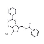 Methyl 2-deoxy-3,5-di-O-benzoyl-2-fluoro-4-thio-D-arabinopentofuranoside