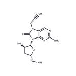 2-Amino-7-propargyl-7,8-dihydro-8-oxo-9-(beta-D-3-deoxy-ribofuranosyl)purine