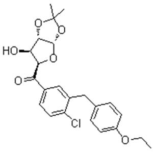 (5S)-1-C-[4-Chloro-3-[(4-ethoxyphenyl)methyl]phenyl]-4,5-O-(1-methylethylidene)-D-xylo-pentodialdo-5,2-furanose