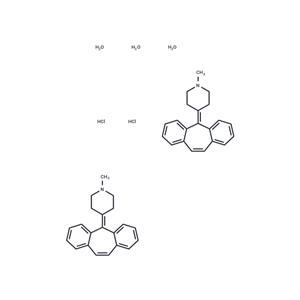 Cyproheptadine hydrochloride sesquihydrate