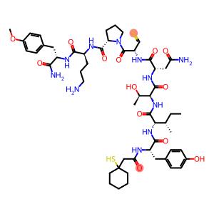 vasotocin, (beta-mercapto-beta,beta-cyclopentamethylenepropionic acid)-O-methyl-Tyr(2)-Thr(4)-Orn(8)-Tyr(9)-NH2