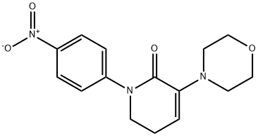 5,6-Dihydro-3-(4-morpholinyl)-1-(4-nitrophenyl)-2(1H)-pyridinone