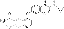 4-[3-Chloro-4-(cyclopropylaminocarbonyl)aminophenoxy]-7-methoxy-6-quinolinecarboxamide