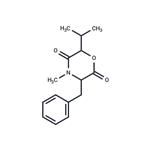 2,5-Morpholinedione, 4-methyl-6-(1-methylethyl)-3-(phenylmethyl)-