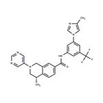 (S)-4-methyl-N-(3-(4-methyl-1H-imidazol-1-yl)-5-(trifluoromethyl)phenyl)-2-(pyrimidin-5-yl)-1,2,3,4-tetrahydroisoquinoline-7-carboxamide