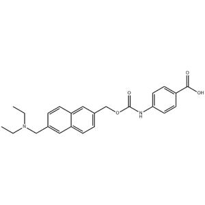 4-[[[[6-[(Diethylamino)methyl]-2-naphthalenylmethoxy]carbonyllaminolbenzoic acid