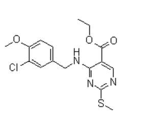 4-[[(3-Chloro-4-methoxyphenyl)methyl]amino]-2-(methylthio)-5-pyrimidinecarboxylic acid ethyl ester